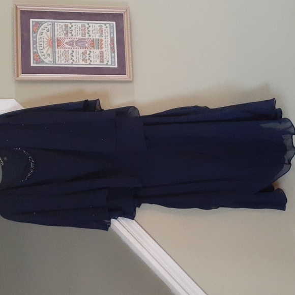 S.L. Fashions Dresses Sl Fashions Mother Of The Bride Beaded Navy